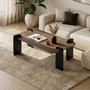 Nordure Mesa de Centro Venezia Walnut y Wood Black